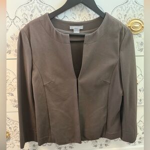 🤎 Ann Taylor Women's Brown Blazer Jacket Size Small